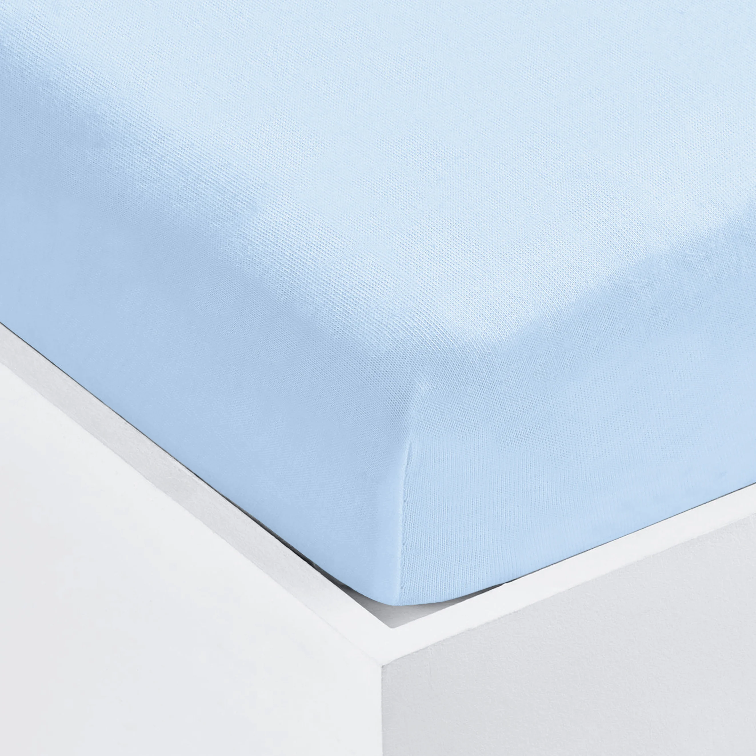 My Little World 2 Pack Blue Jersey Fitted Cot Sheets
