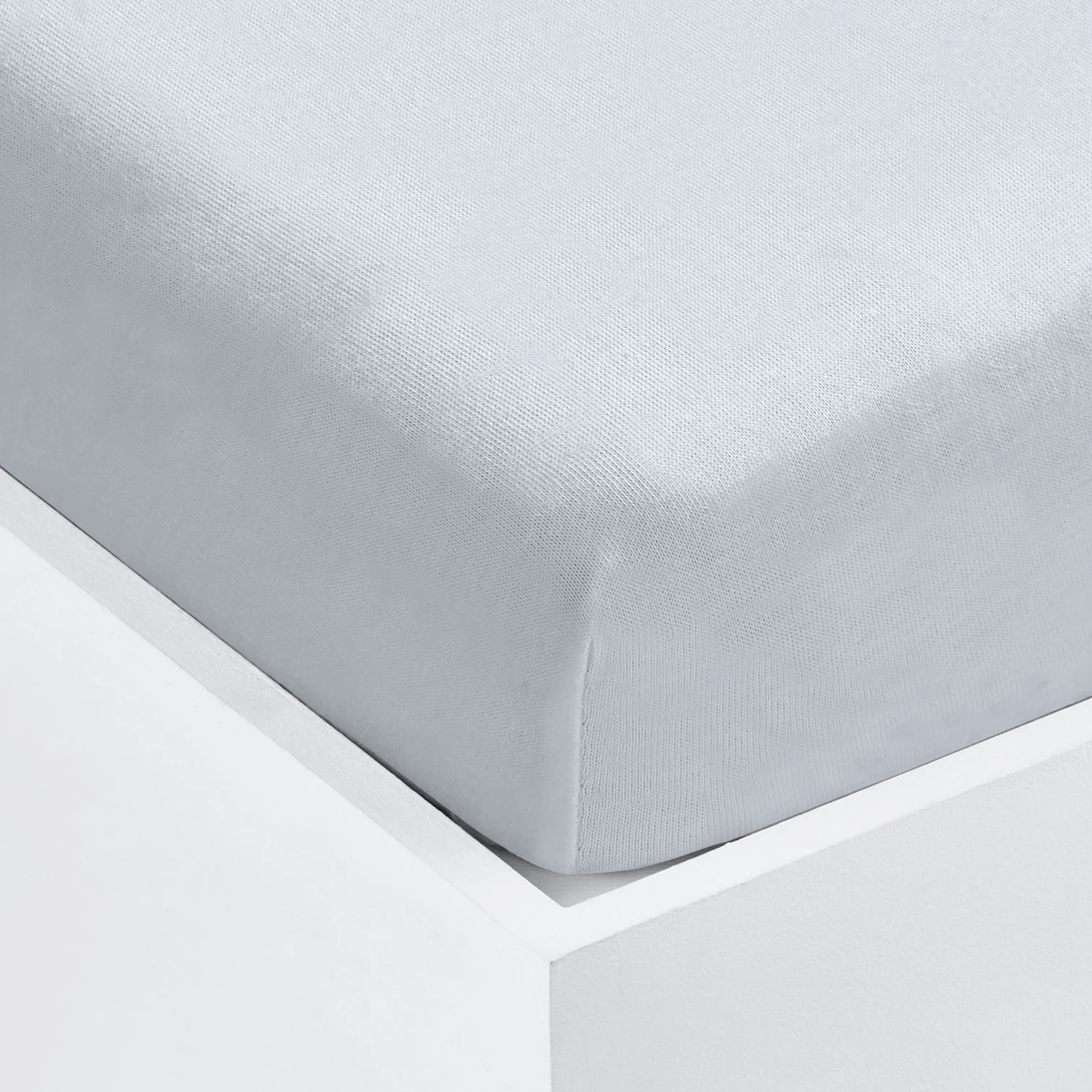 My Little World 2 Pack Grey Jersey Fitted Cot Sheets