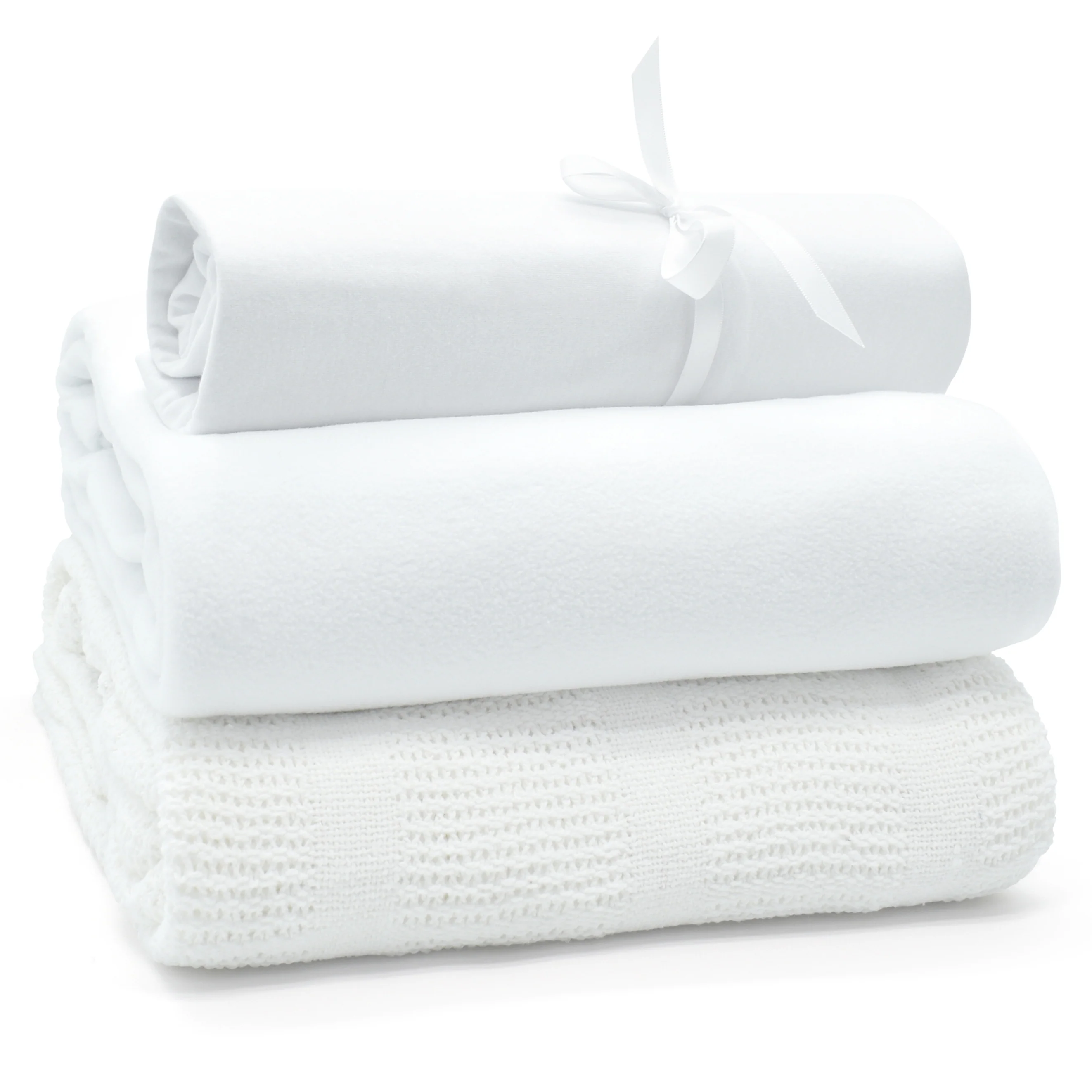 My Little World White 3-Piece Cot Bed Starter Set