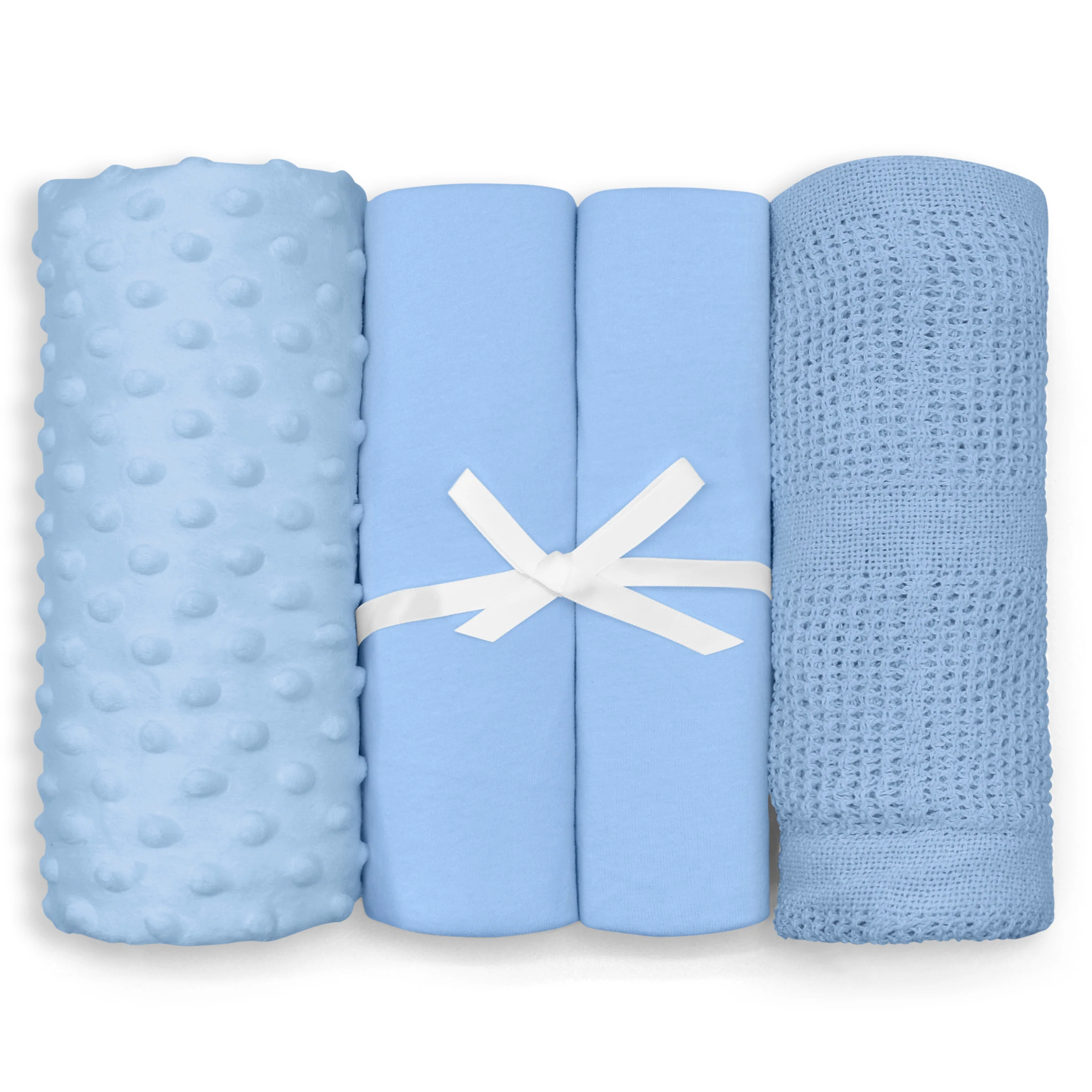 My Little World Blue 4-Piece Moses Basket Starter Set