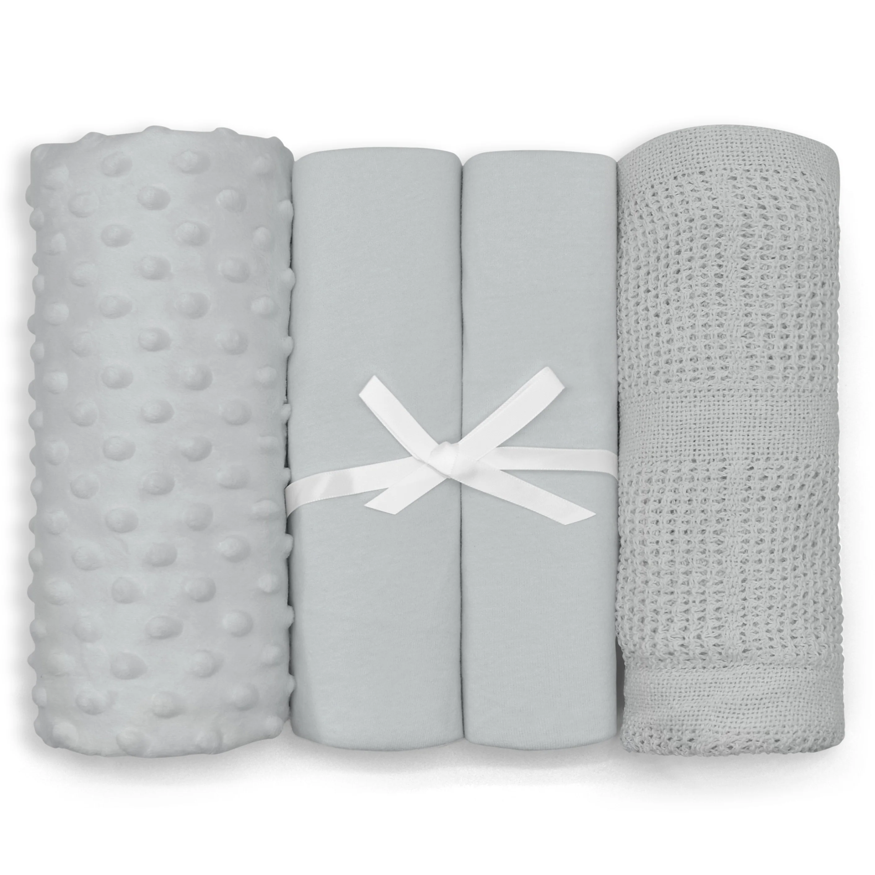My Little World Grey 4-Piece Moses Basket Starter Set