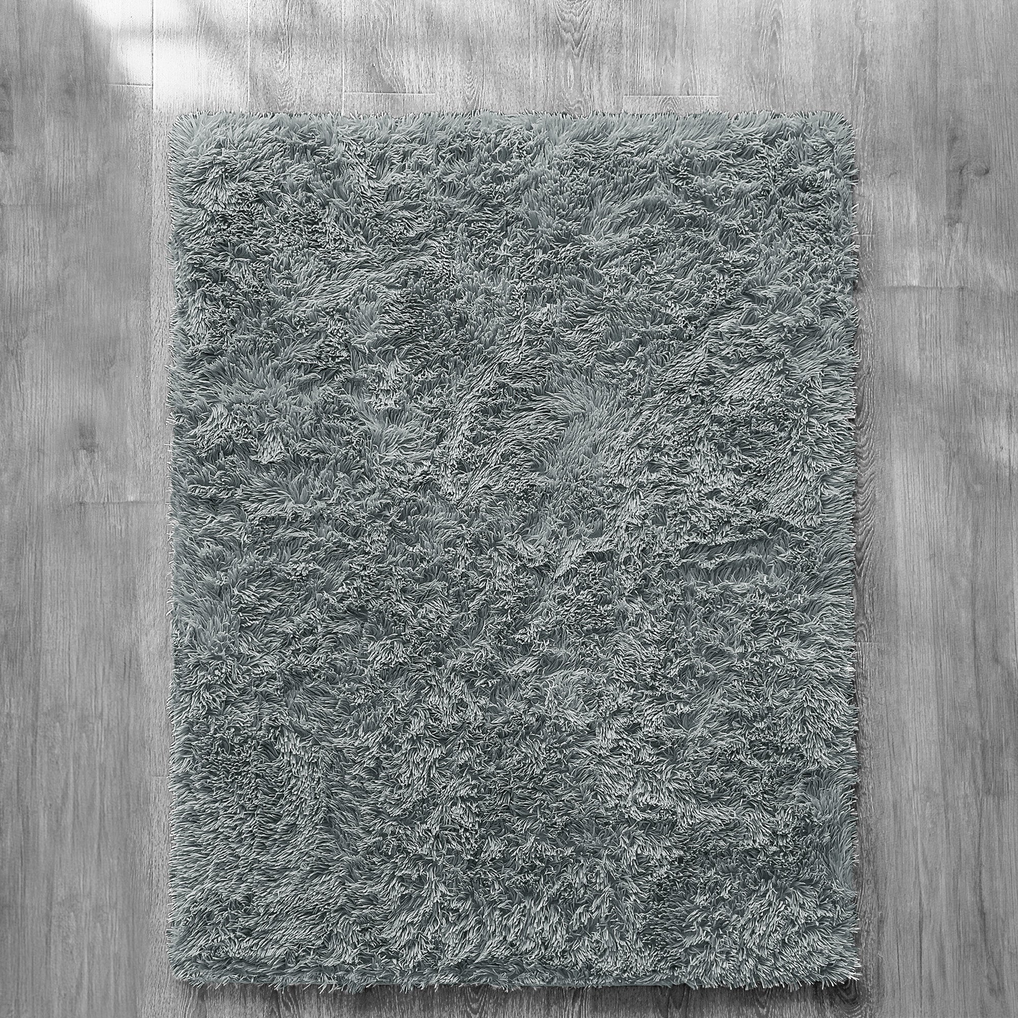 Home Republic Silver Shaggy Anti Slip Sponge Cushioned Area Rug - Image 2