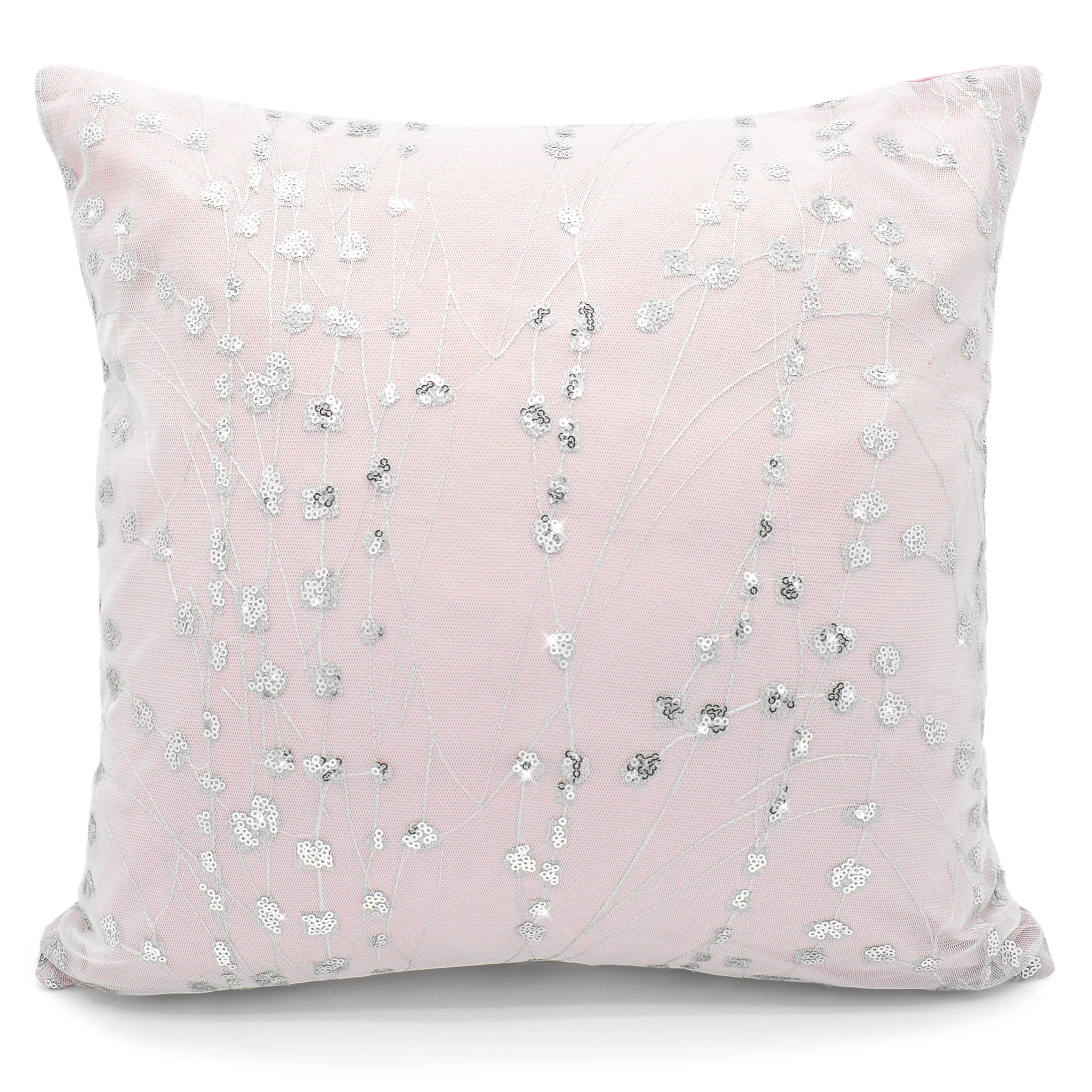 Intimates Amara Crinkle Sequins Pink Cushion Cover