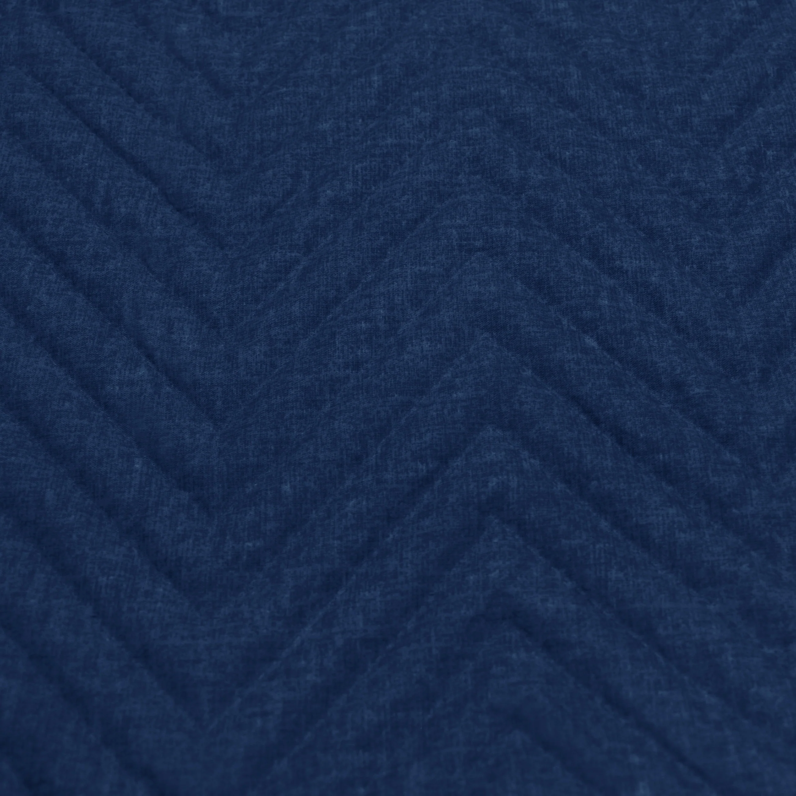 Velosso Chevron Navy Eyelet Thermal Door Curtain - Image 3
