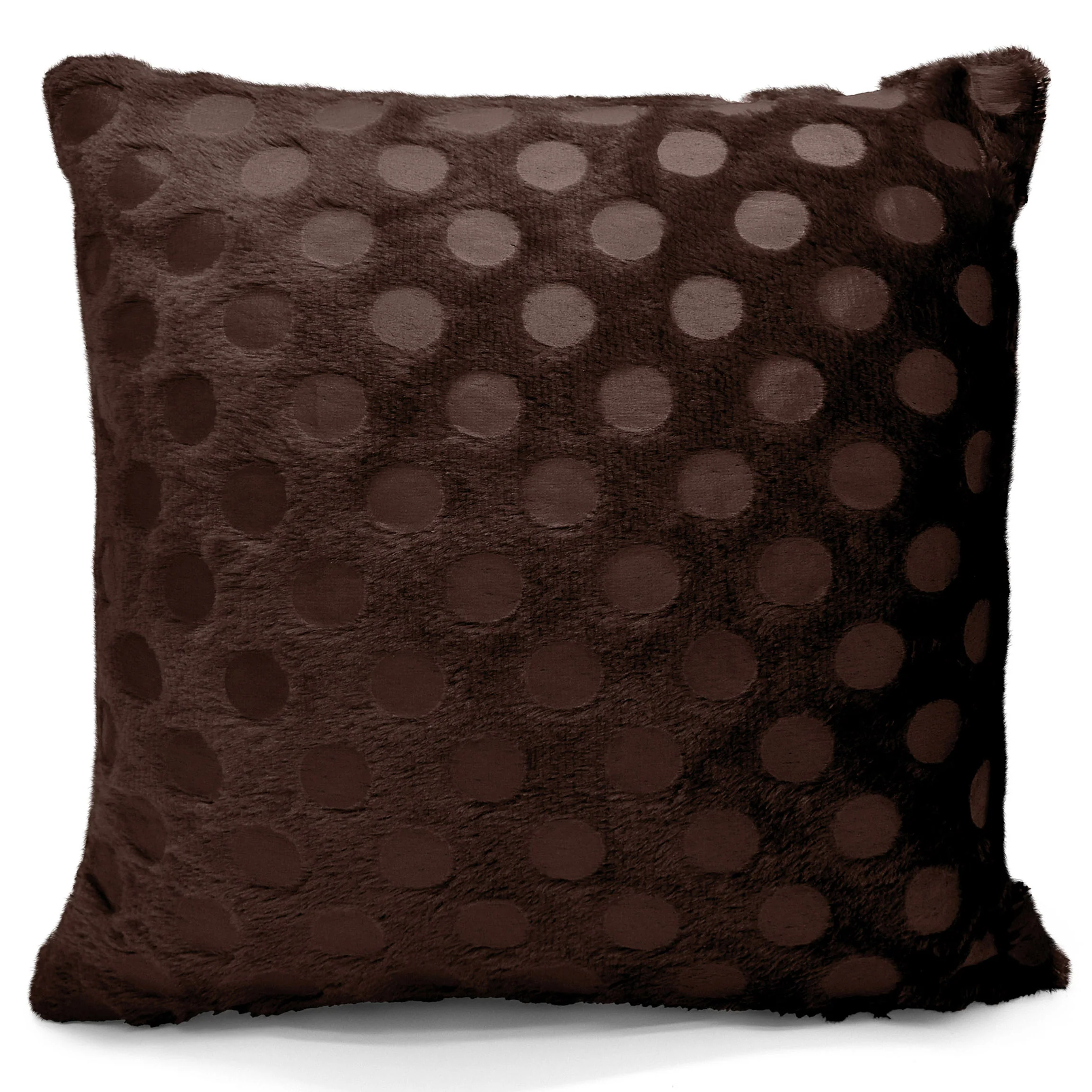 Intimates Cosmo Chocolate Brown Faux Fur Cushion Cover
