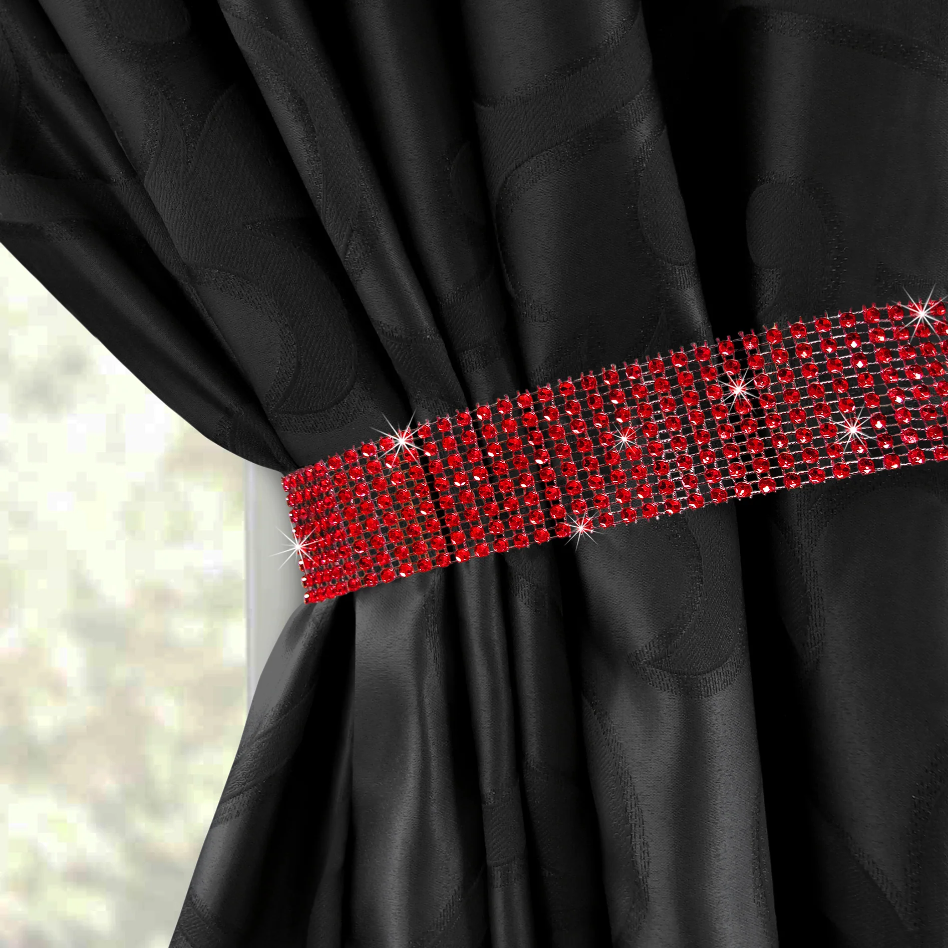 Intimates Sparkle Diamante Strip Red Tieback