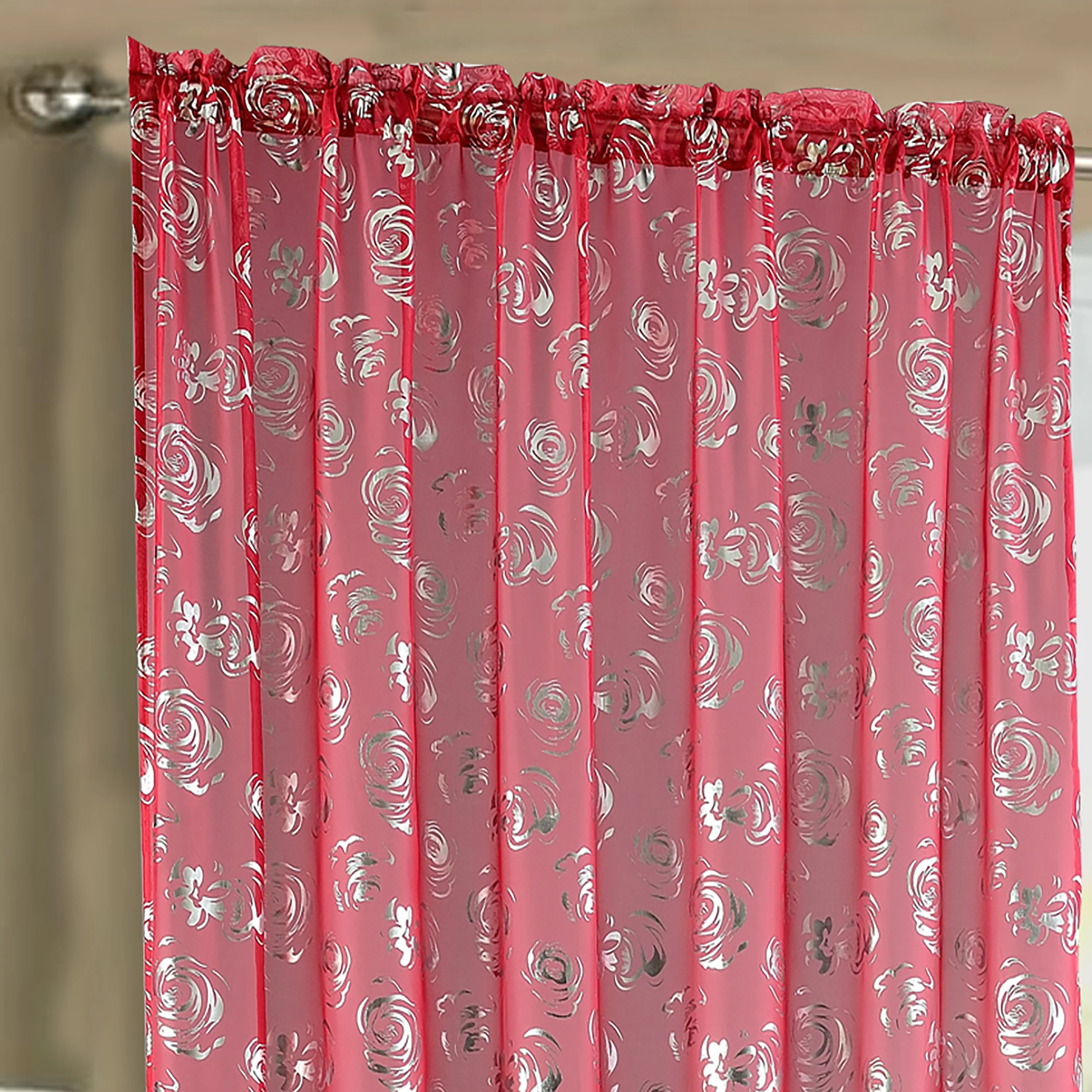 Velosso Geneva Red Slot Top Voile Panel