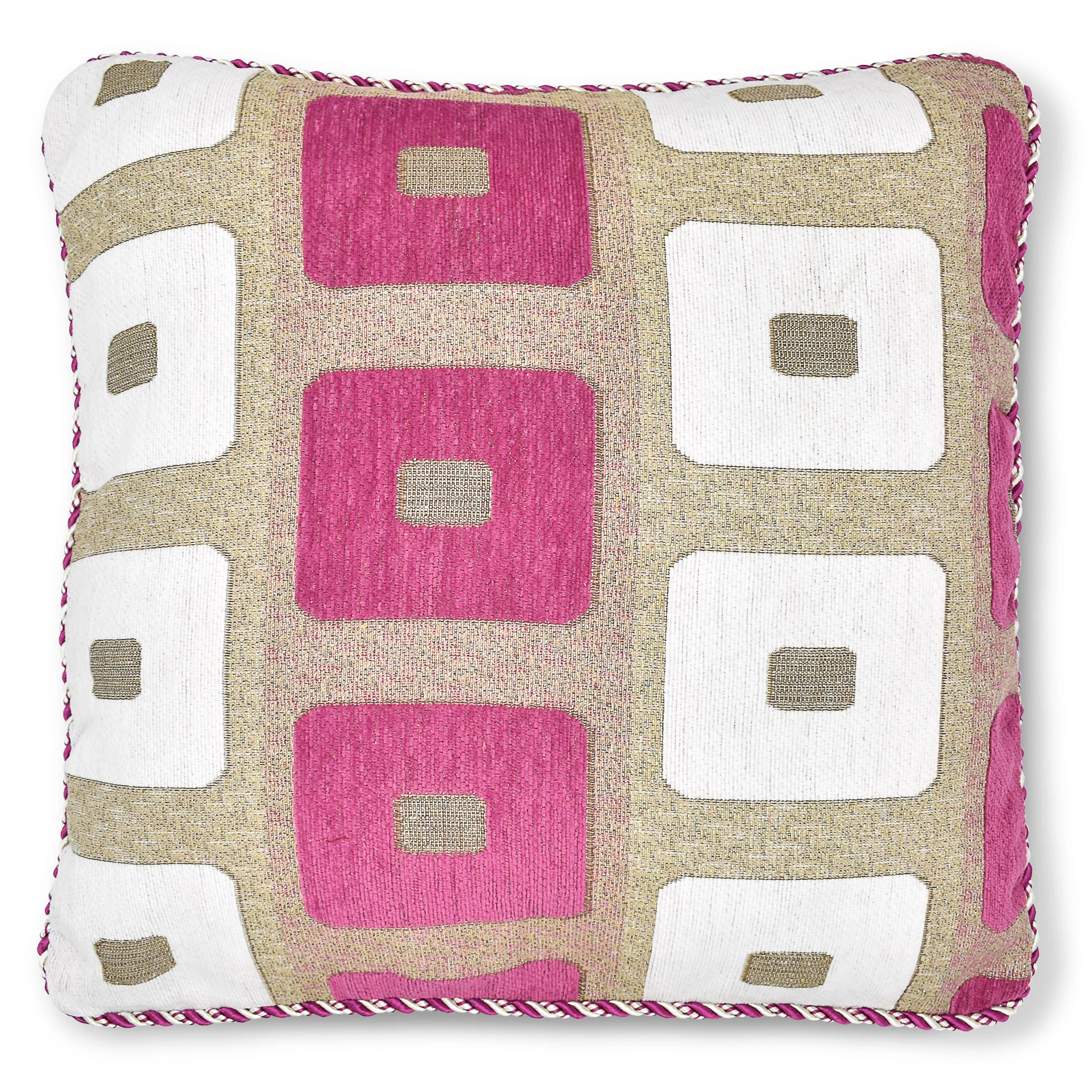 Intimates Glitter Square Pink Cushion Cover
