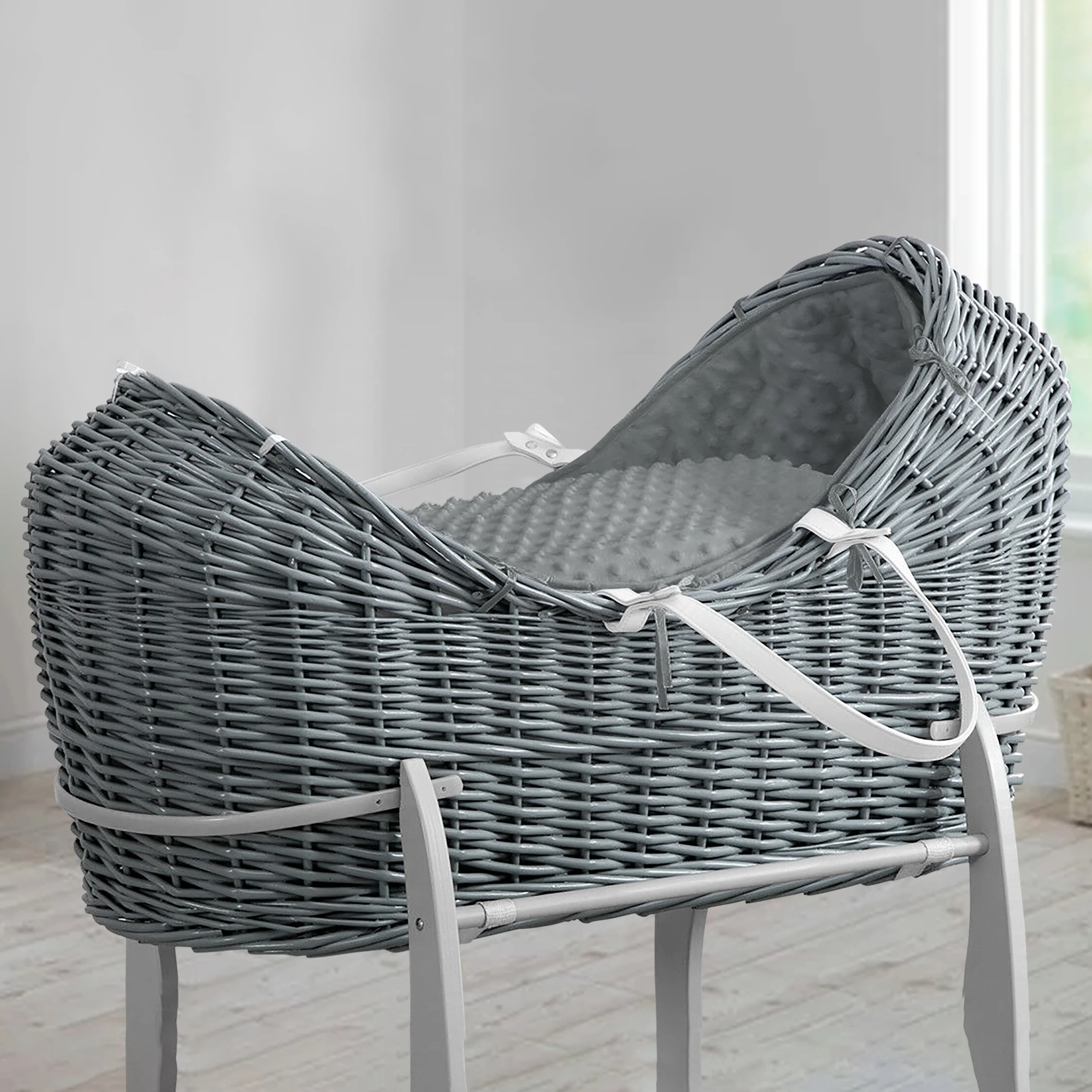 My Little World Grey Pod Basket & Grey Popcorn Dressing
