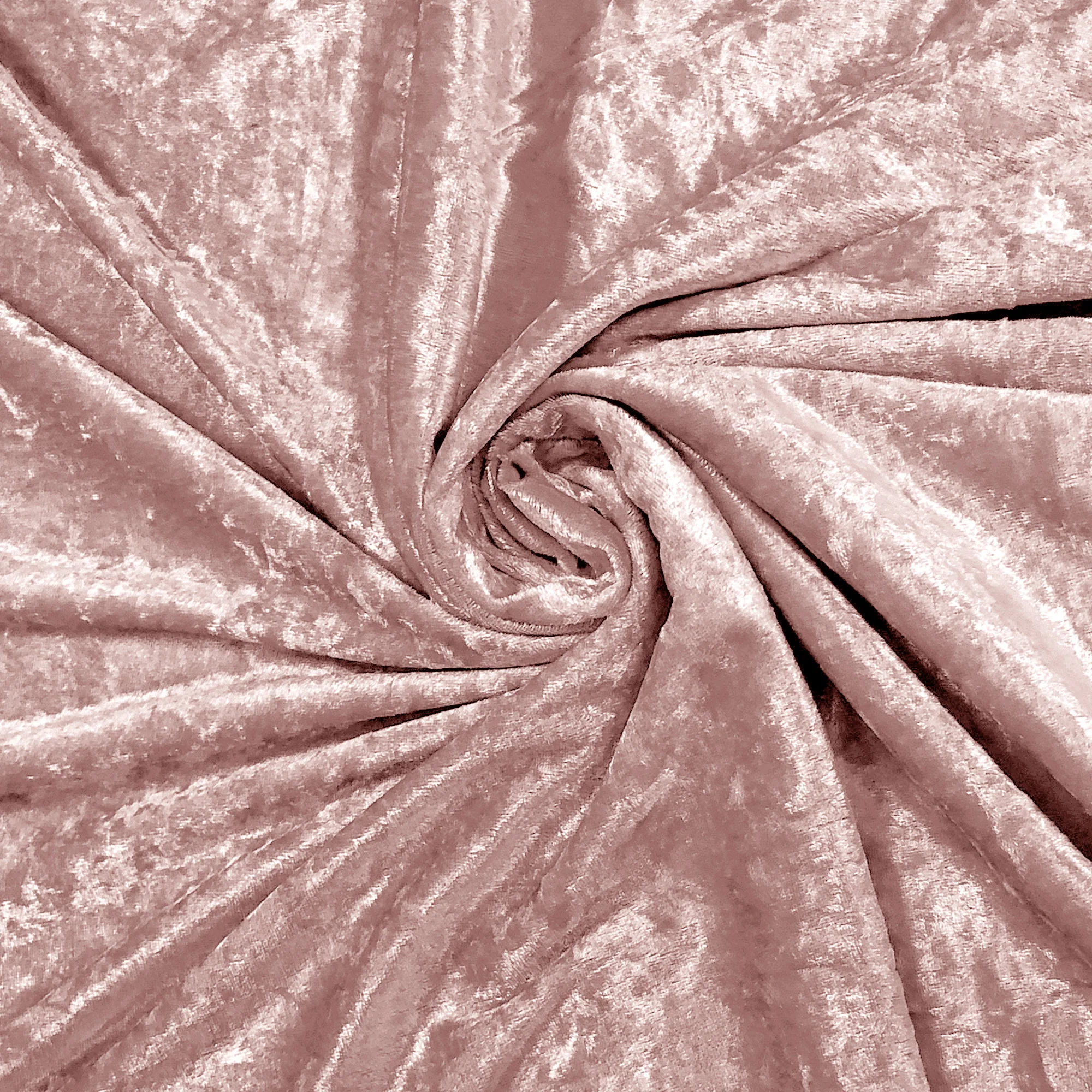 Home Republic Crushed Velvet Blush Pink Ottoman Storage Bench - Image 6