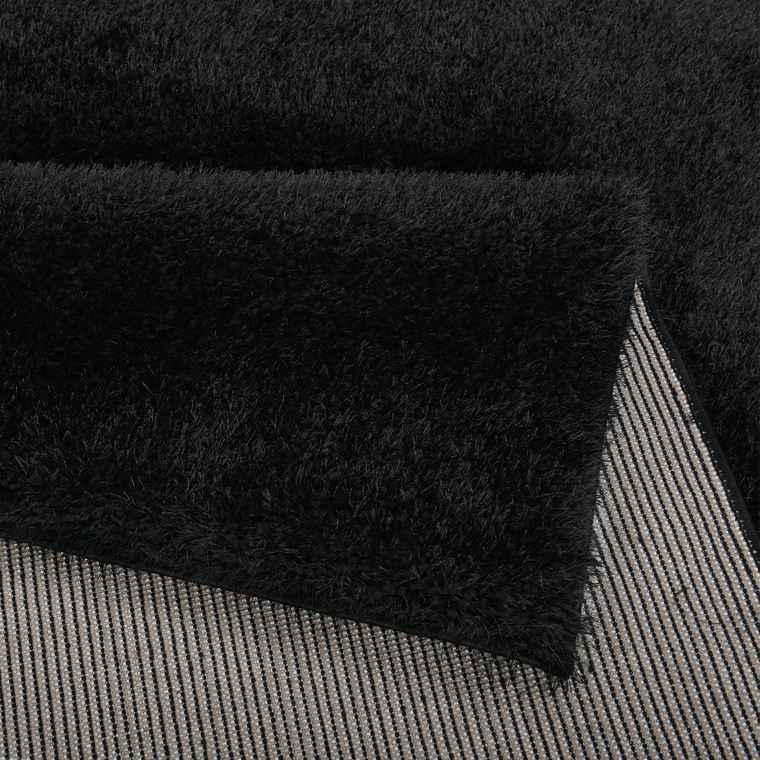 Home Republic Dream 5cm Deep Pile Shaggy Rug - Black - Image 5