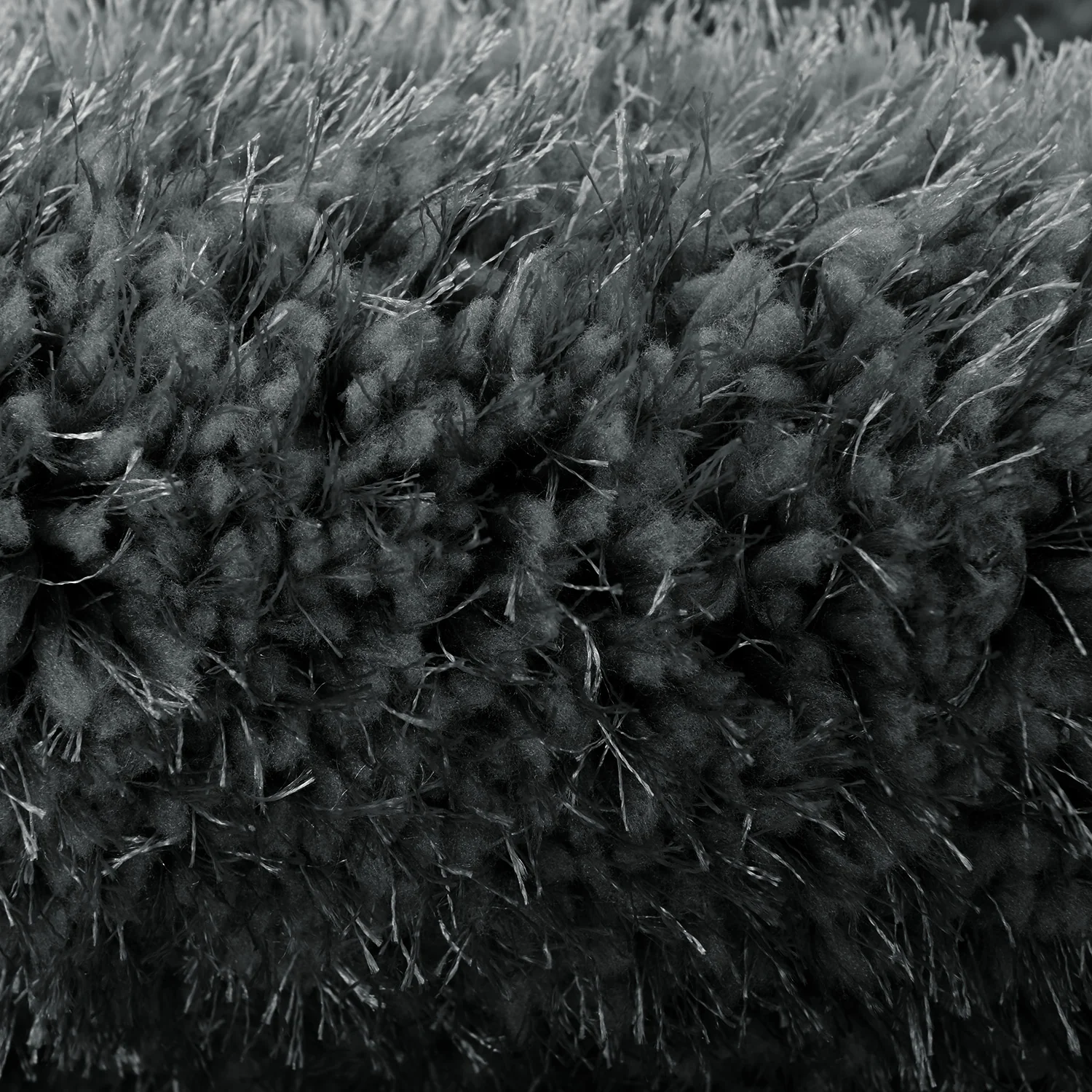 Home Republic Dream 5cm Deep Pile Shaggy Rug - Charcoal Grey - Image 3