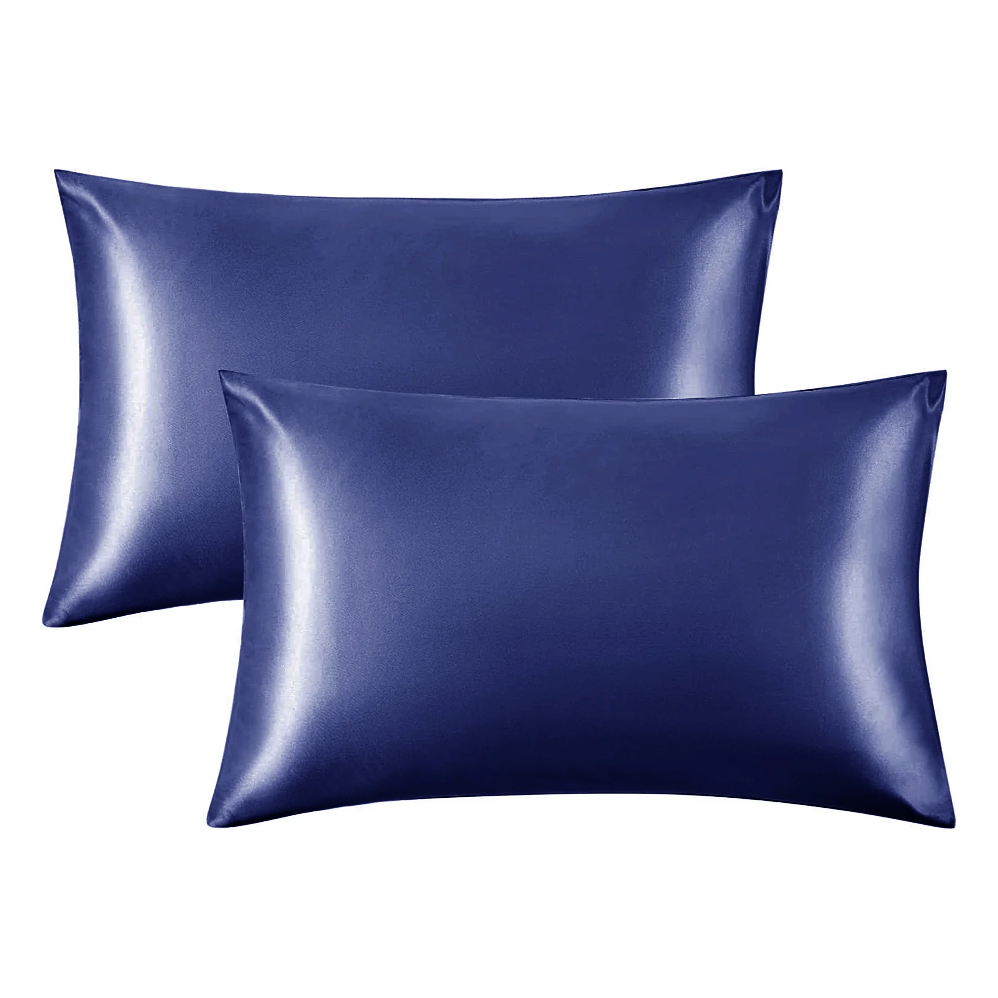 Intimates 2 Pack Navy Blue Sensual Satin Pillowcases