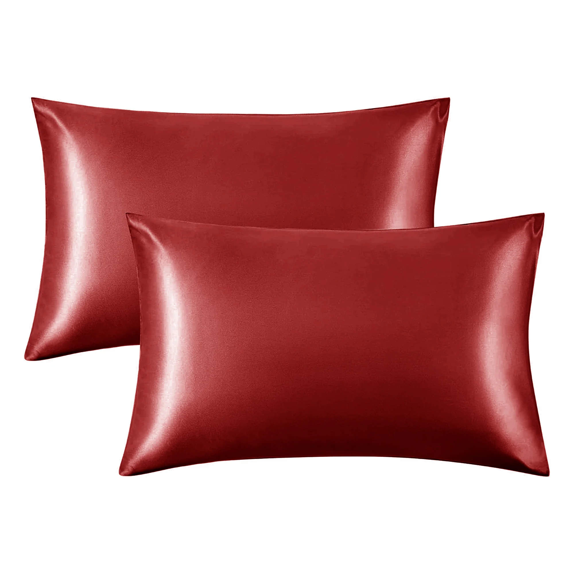 Intimates 2 Pack Red Sensual Satin Pillowcases
