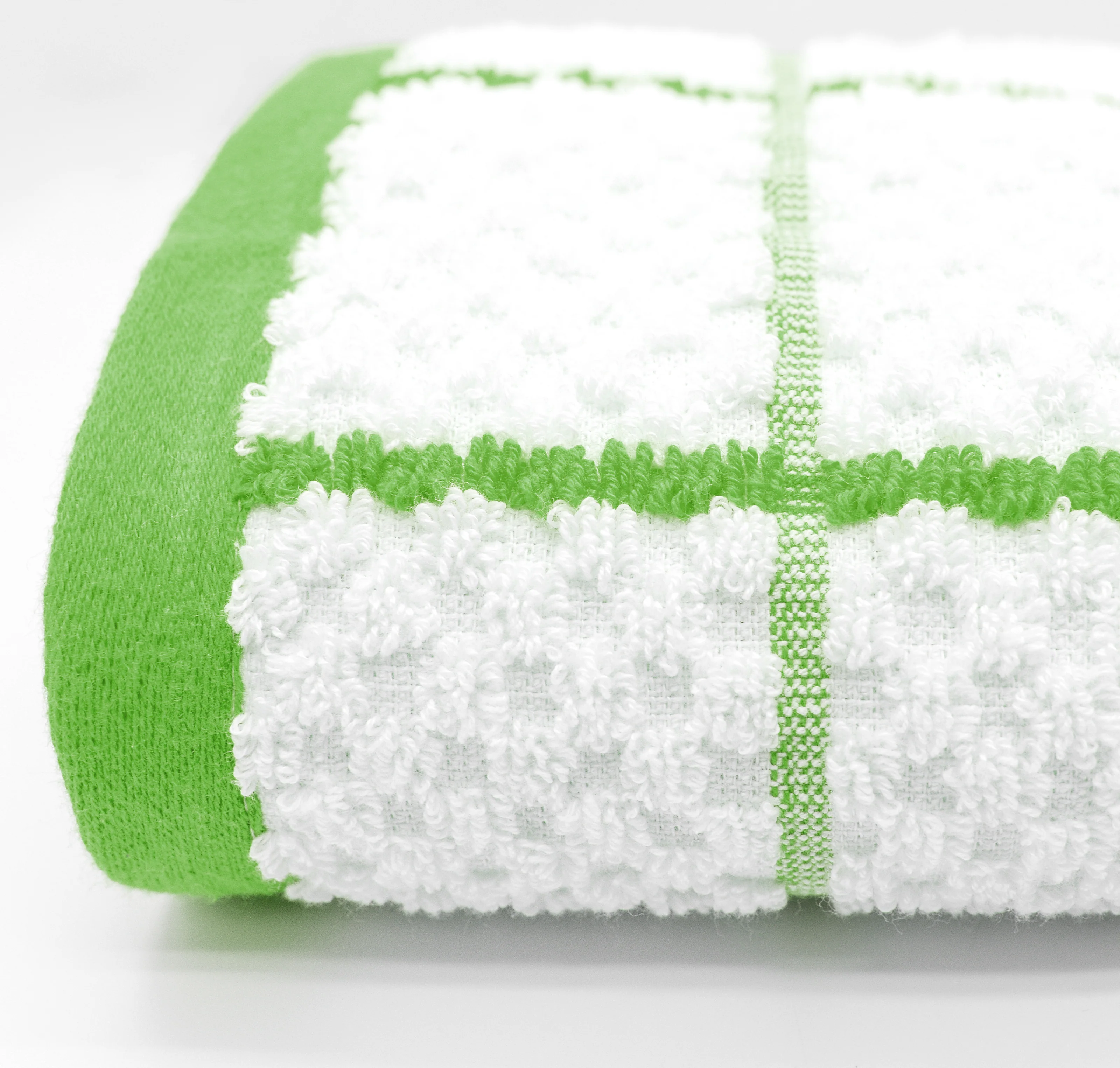 Kitchen Trends Woven Lime Checked Tea Towel - Image 2