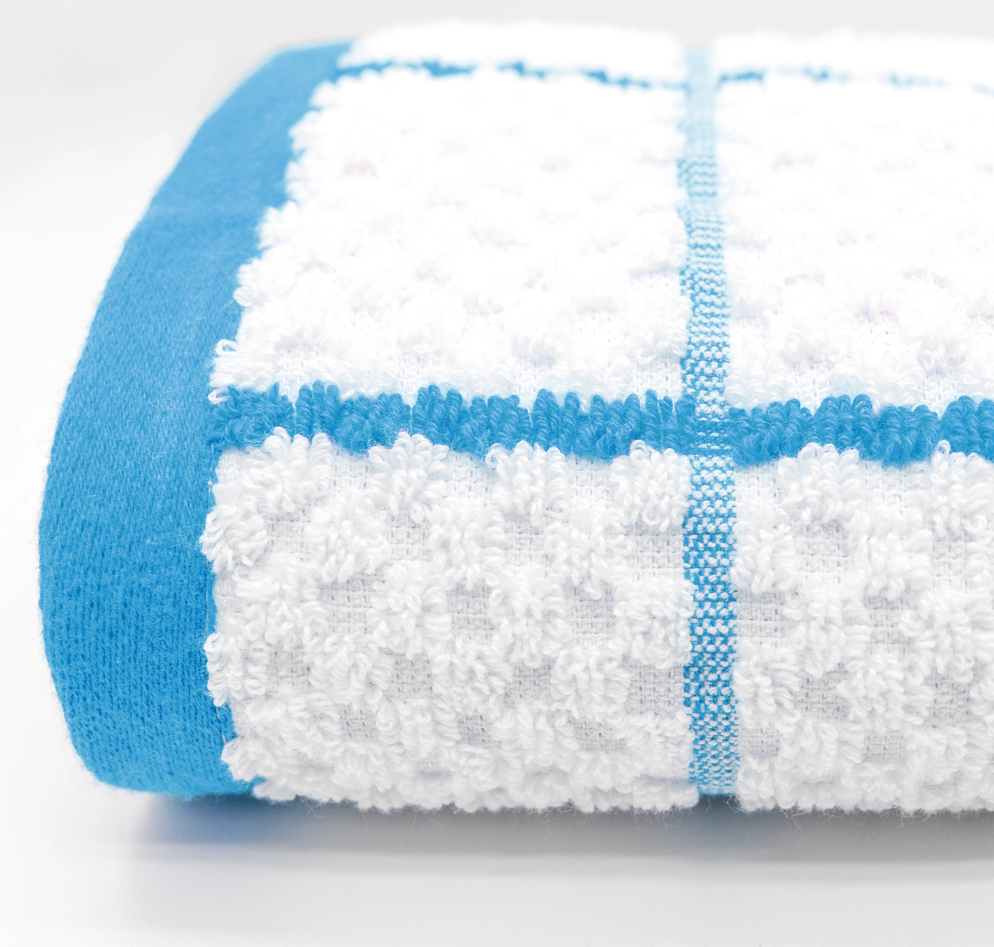 Kitchen Trends Woven Teal Checked Tea Towel - Image 2