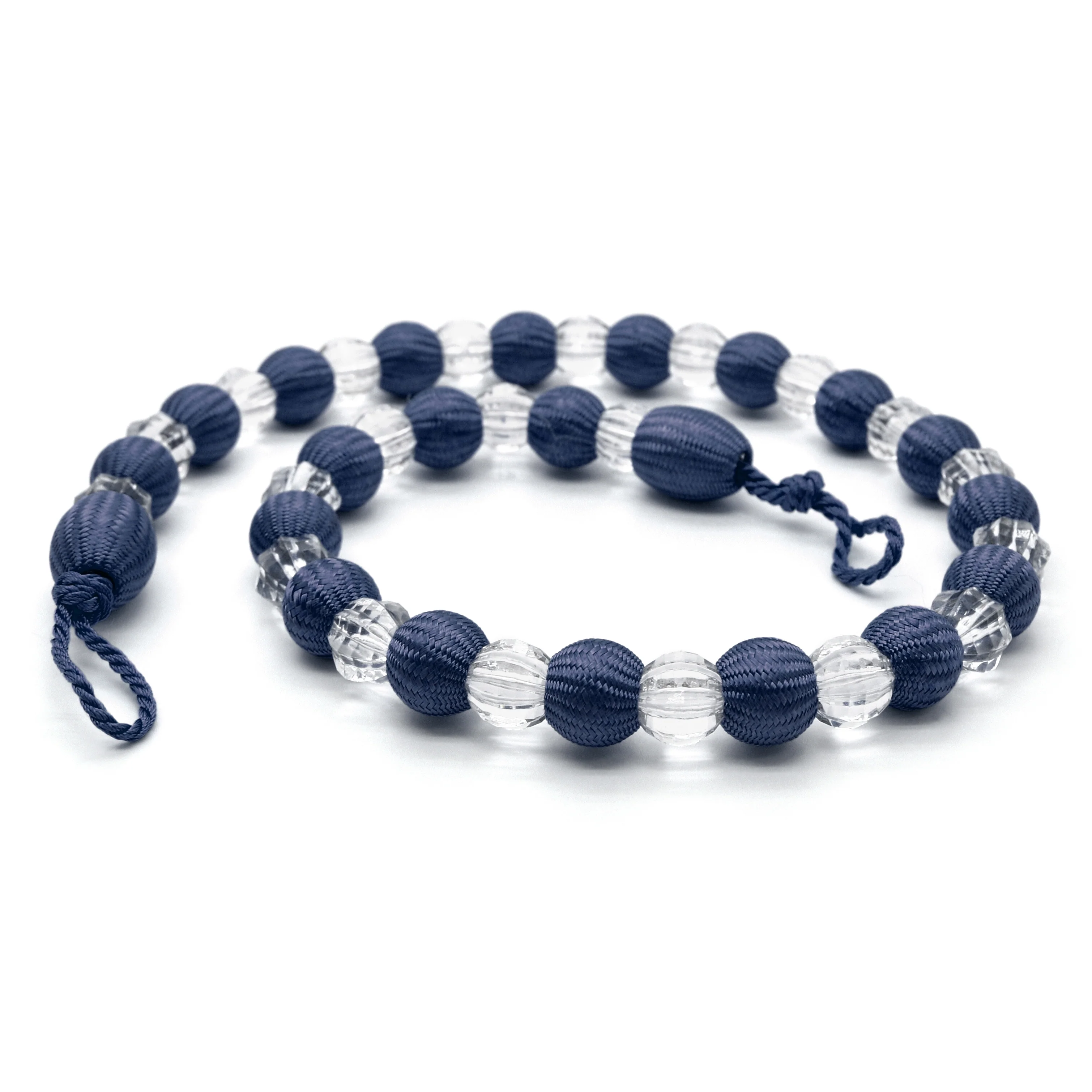 Velosso Krystal Navy Beaded Curtain Tieback