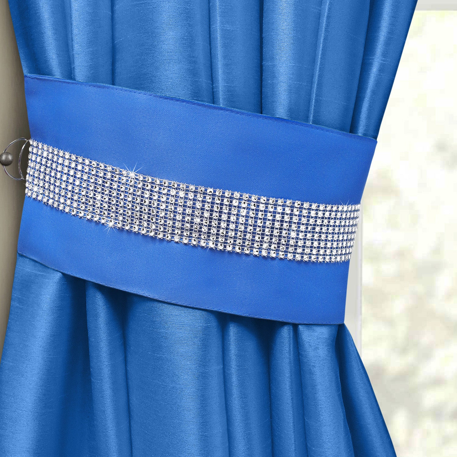 Velosso Manhattan Blue Diamante Tieback