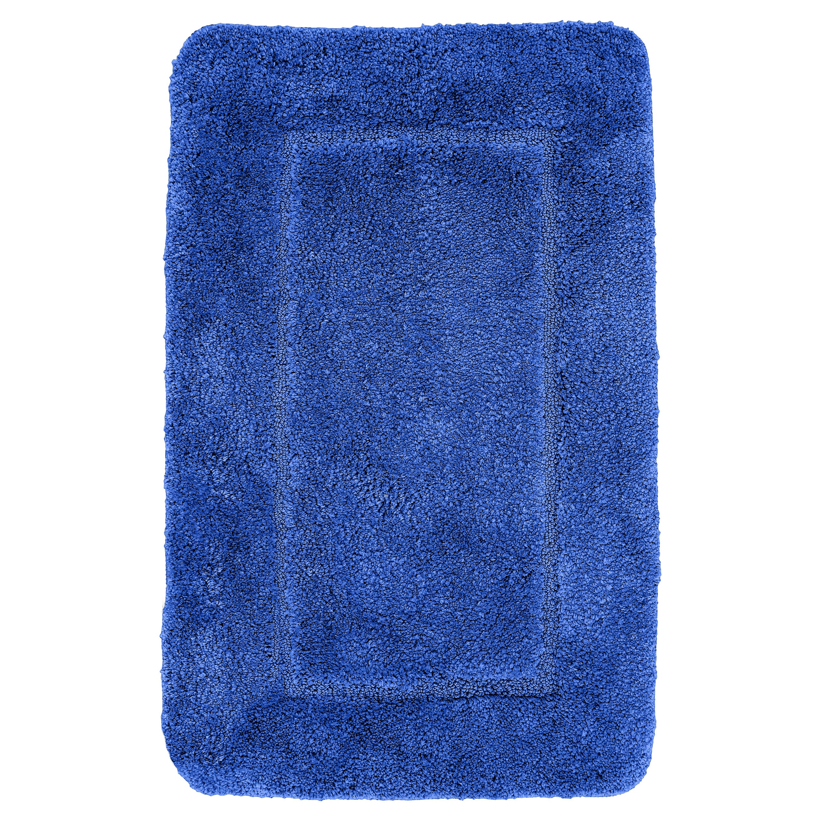 Velosso Mayfair Soft Touch Deep Pile Plain Royal Blue Bath Mat Rug