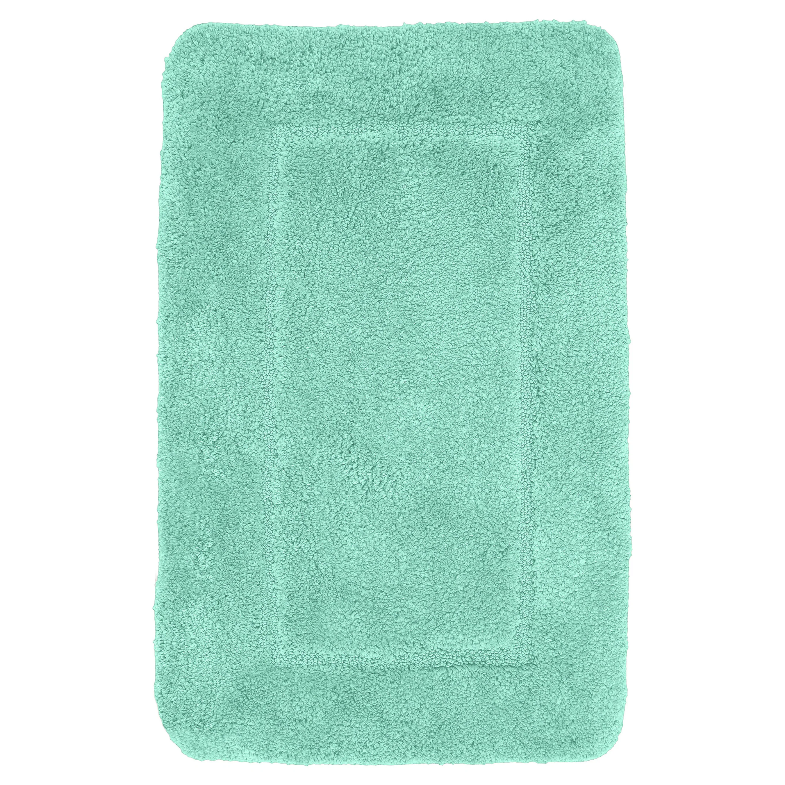 Velosso Mayfair Soft Touch Deep Pile Plain Seafoam Bath Mat Rug