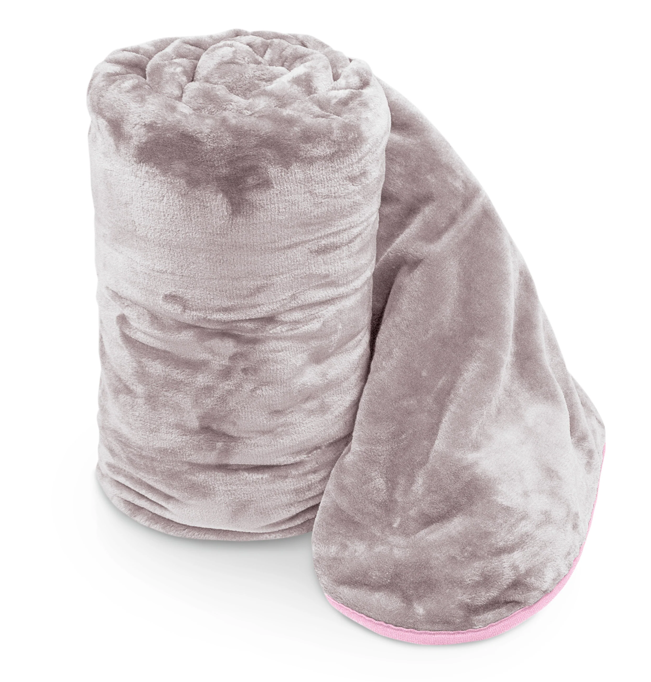 Velosso Faux Fur Mink Blush Pink Blanket