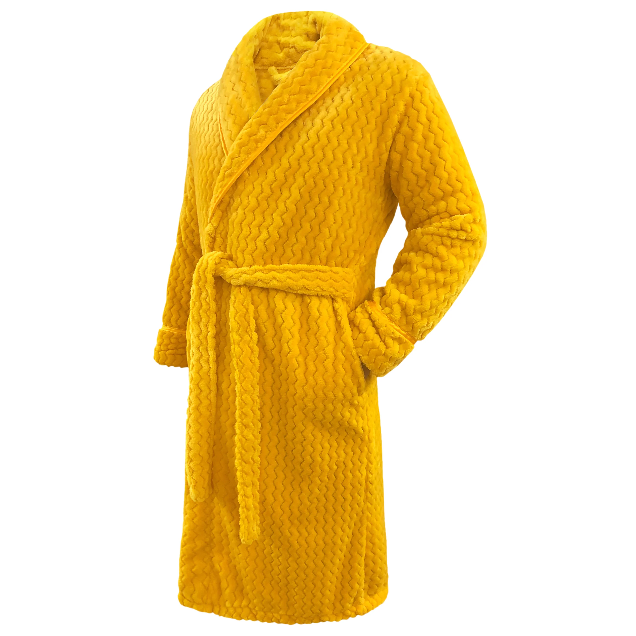 Velosso Moda Chevron Ochre Bath Robe