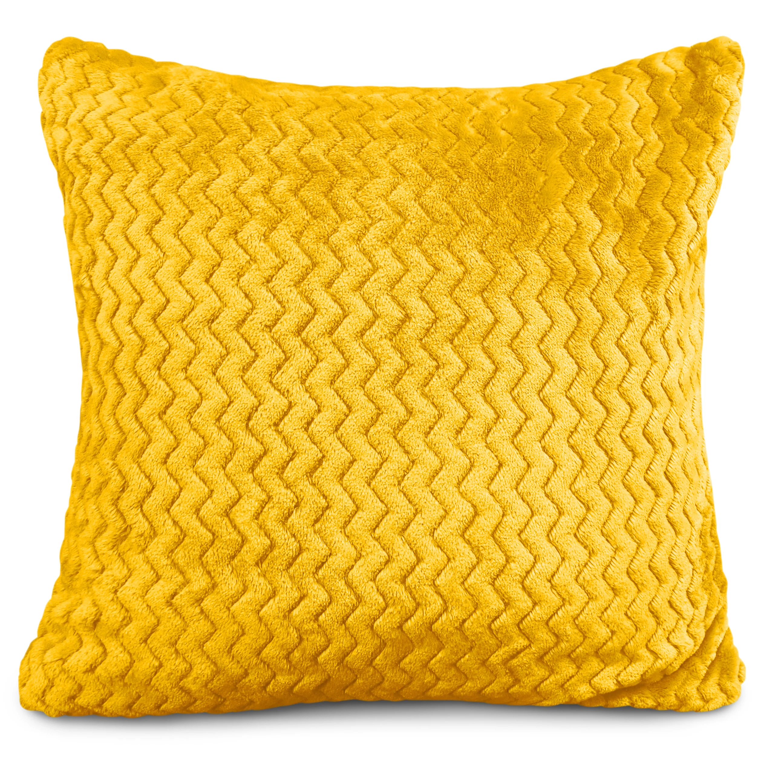 Velosso Moda Plush Ochre Yellow Cushion Cover