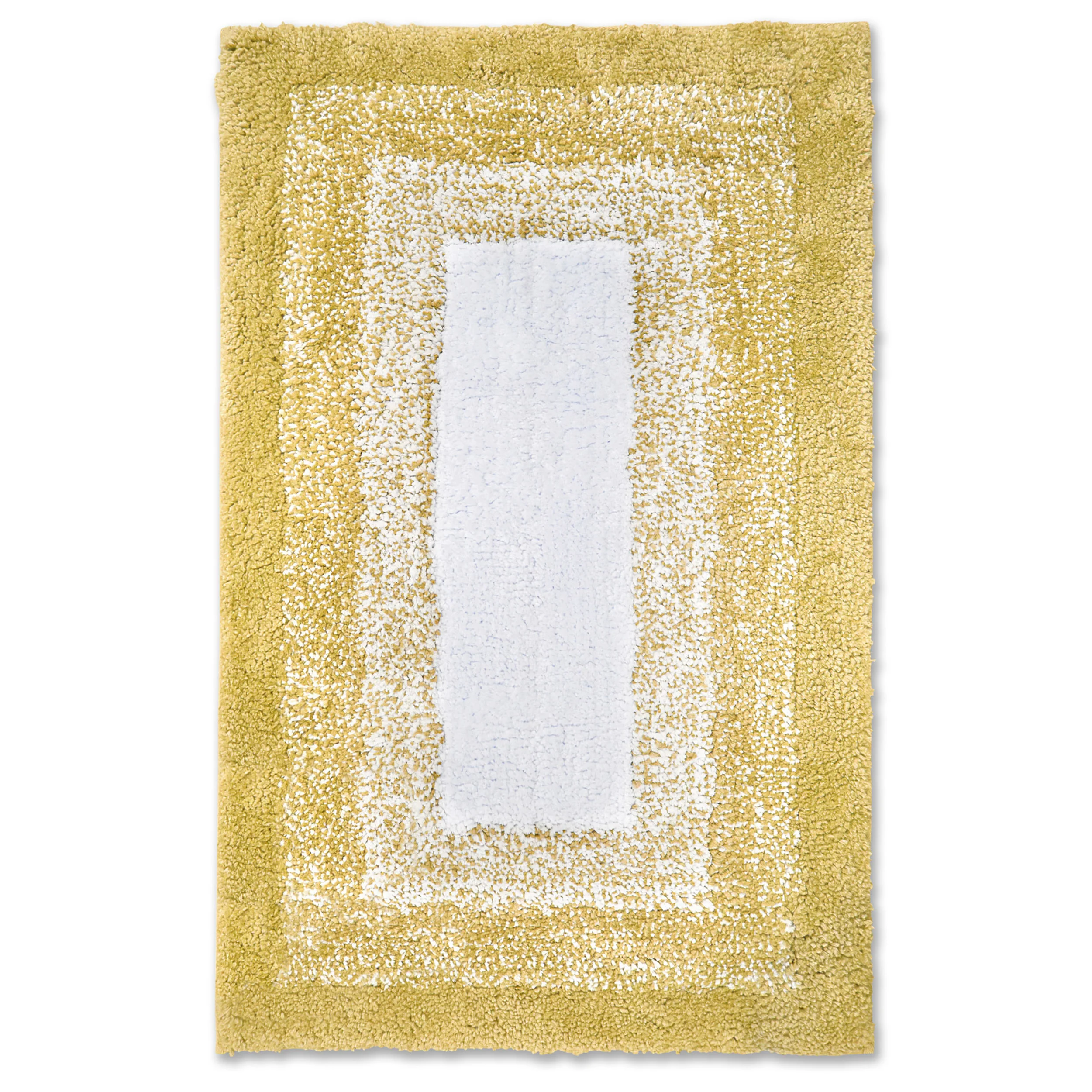 Velosso Nova Luxury Deep Pile Ochre Bath Mat Rug