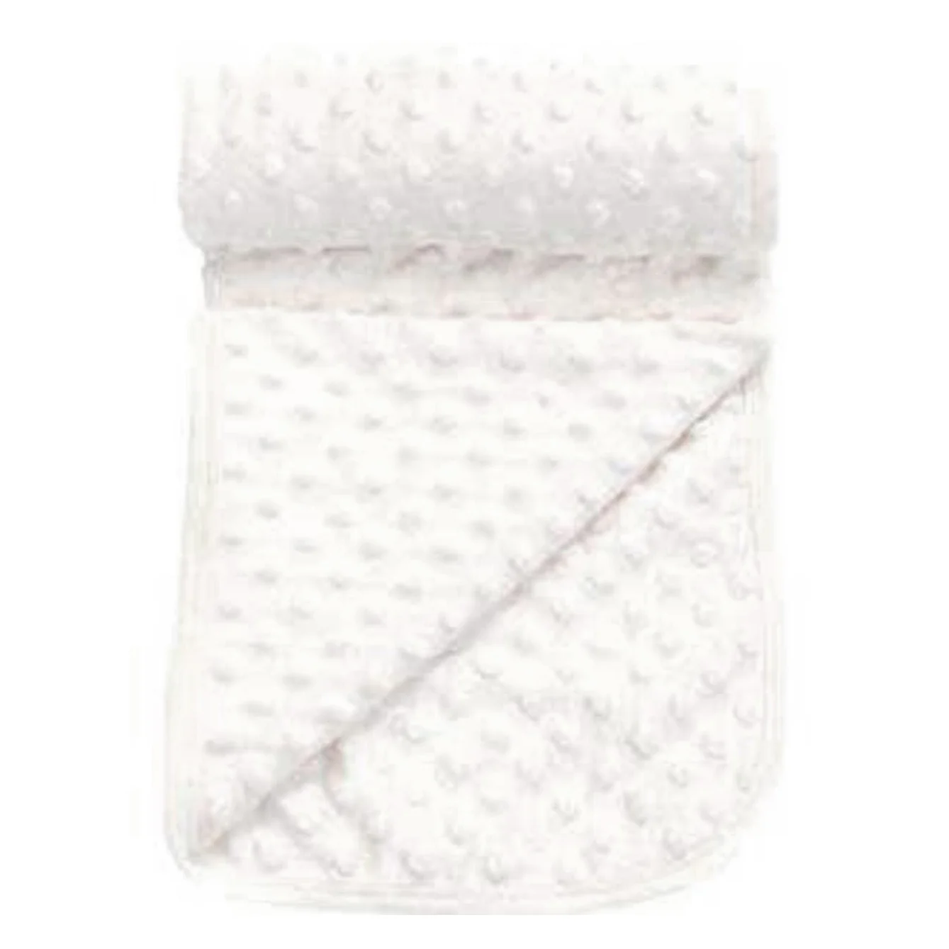 My Little World White Popcorn Baby Blanket