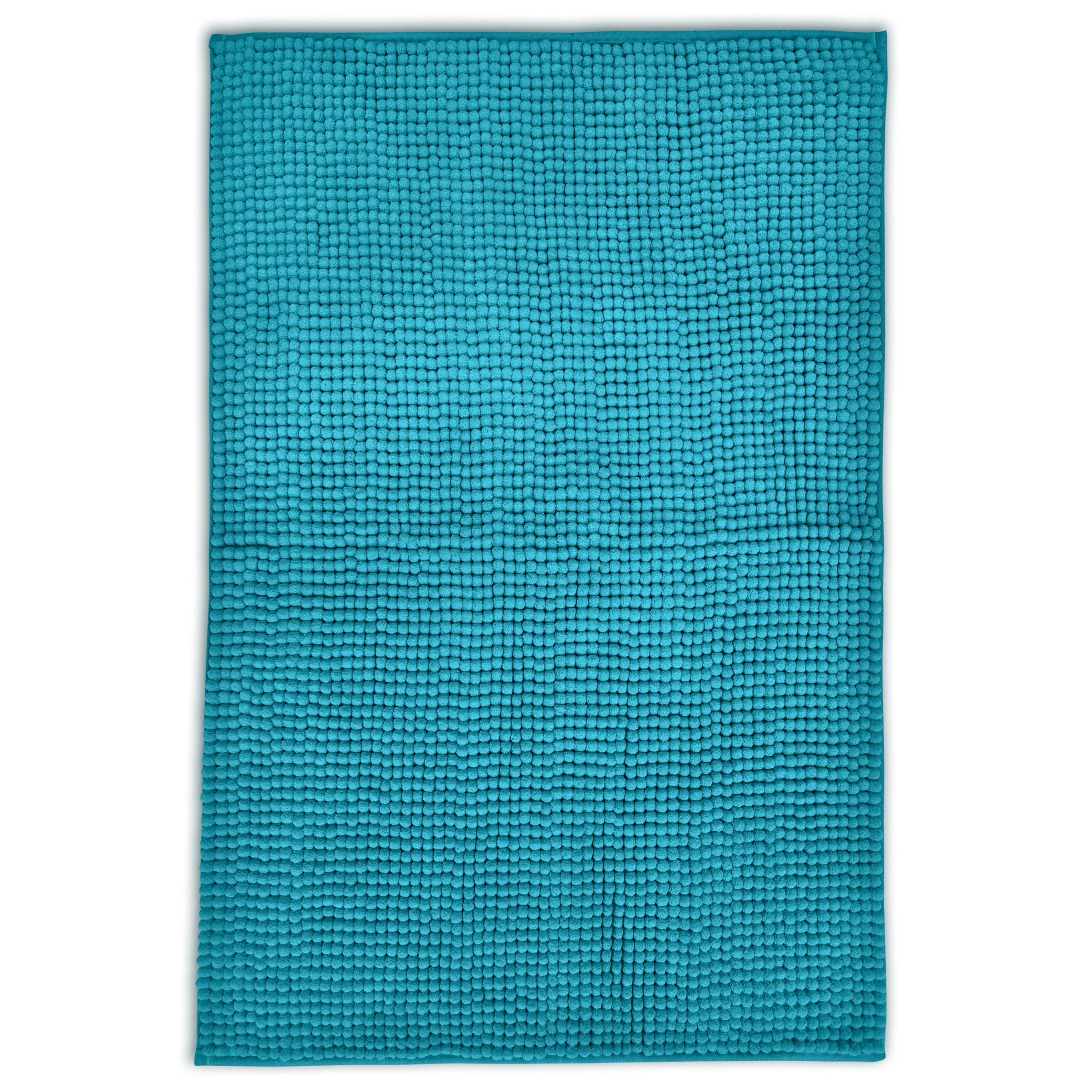 Velosso Luxury Shaggy Noodle Jade Bath Mat