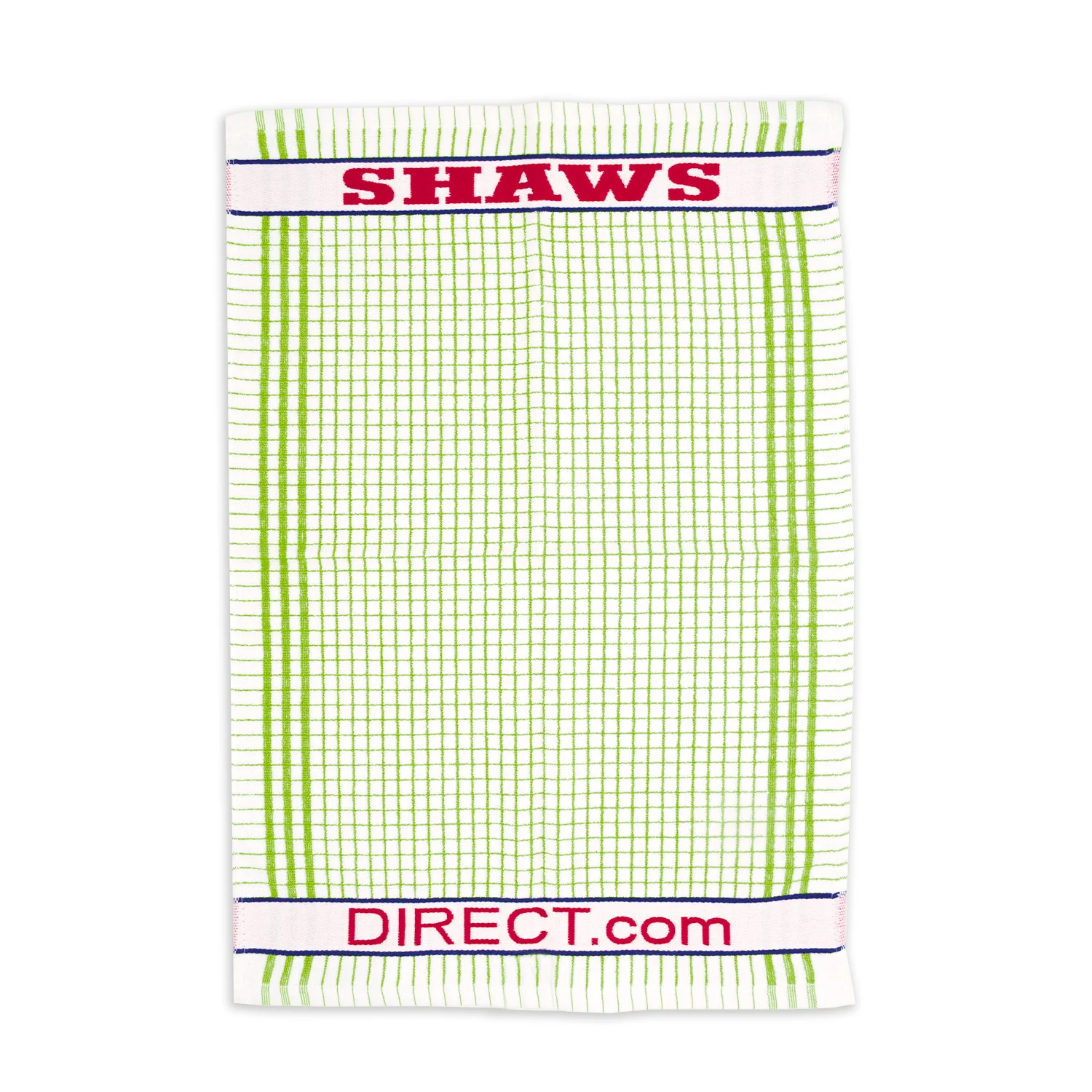 Shaws Large Woven Assorted Colour Checked Tea Towels (Pack of 12) - Image 10
