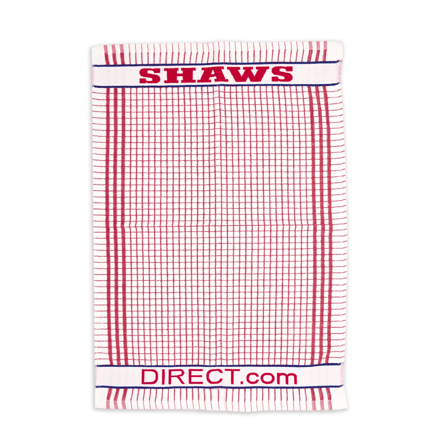 Shaws Large Woven Assorted Colour Checked Tea Towels (Pack of 12) - Image 5