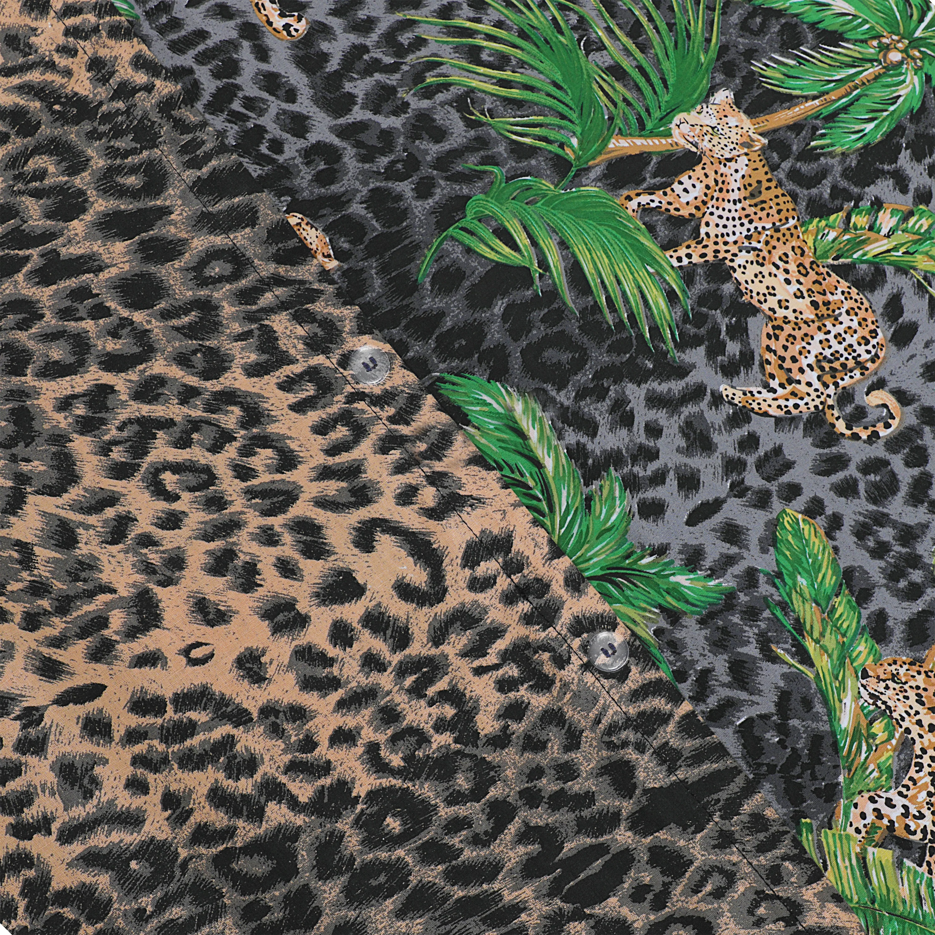 Velosso Leopard Print Tropical Jungle Duvet Cover & Pillowcase Set - Image 4