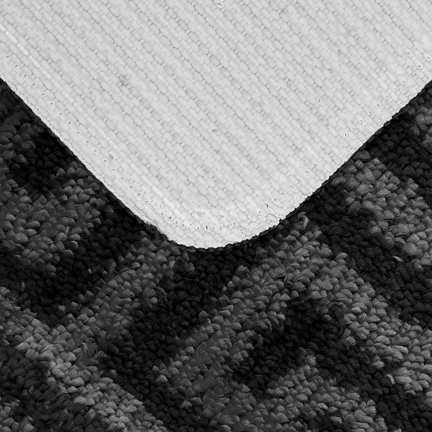 Velosso Luxe Anti Slip Bath Mat Set - Black - Image 2