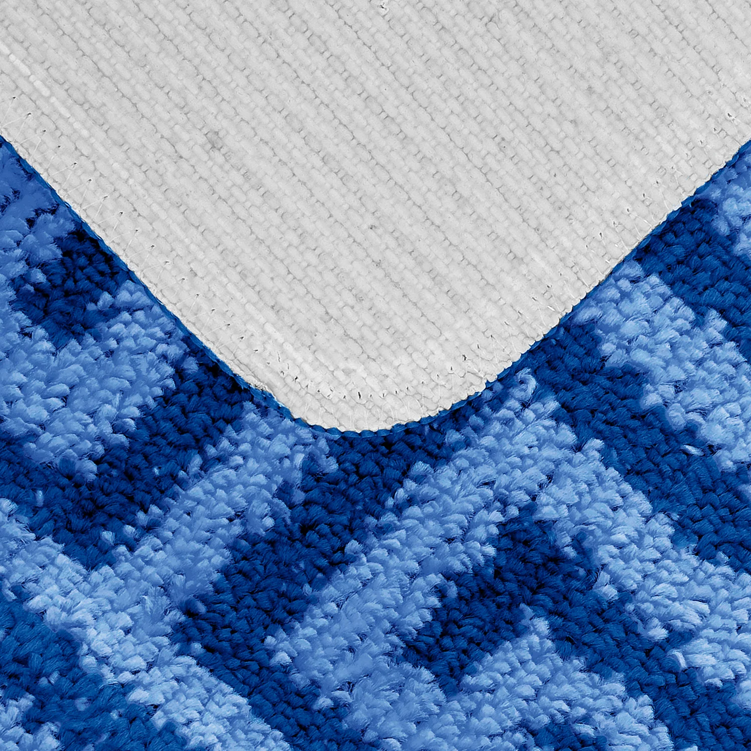Velosso Luxe Anti Slip Bath Mat Set - Blue - Image 2