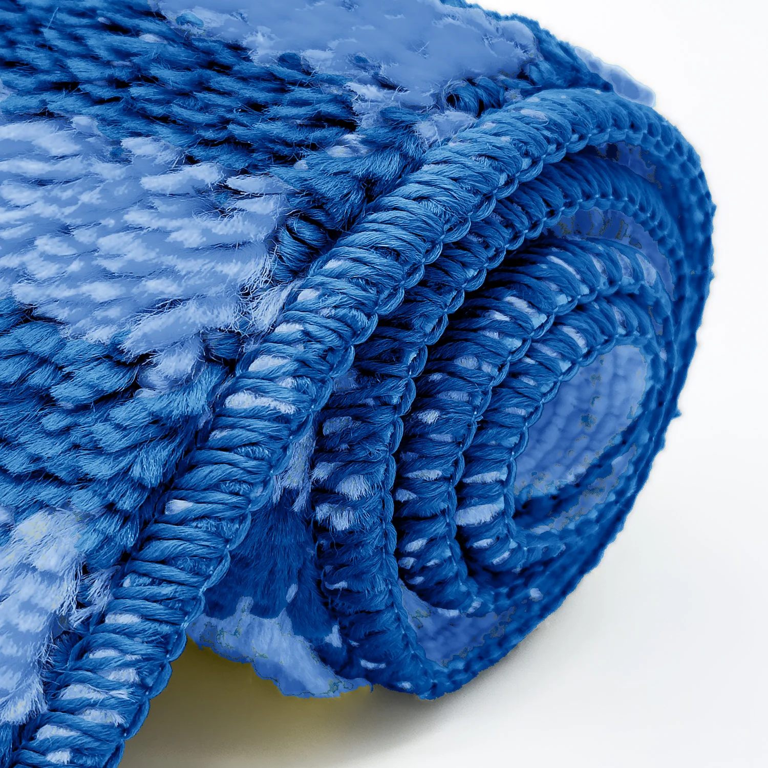 Velosso Luxe Anti Slip Bath Mat Set - Blue - Image 3
