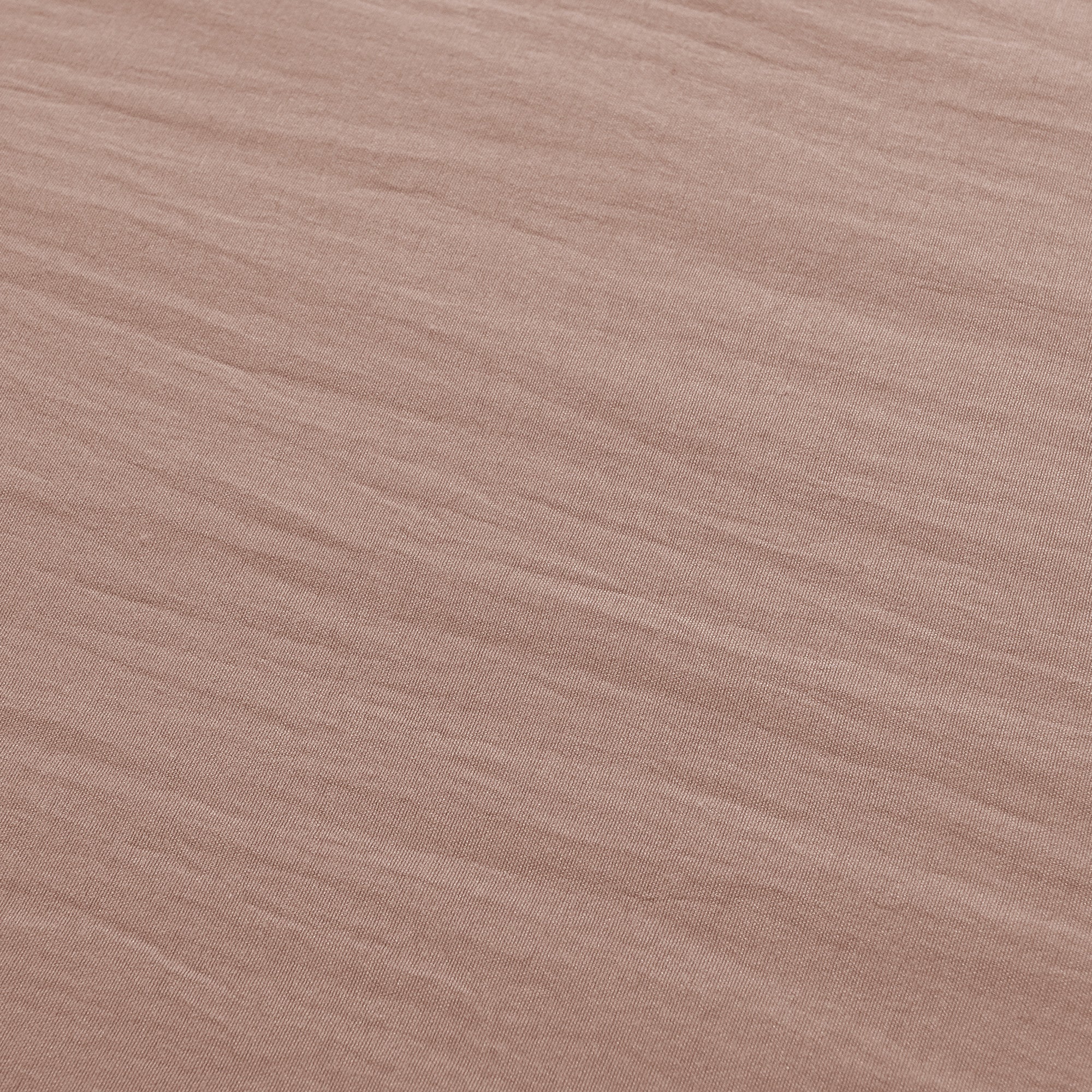 Velosso Washed Linen Look Pink Duvet Cover & Pillowcase Set - Image 3